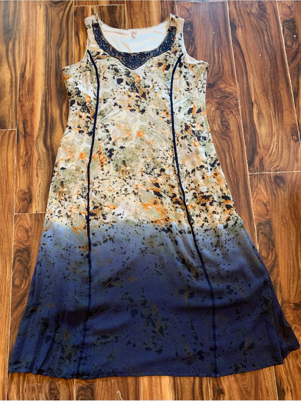 Reba Country Wear Ombré Size 14 Sleeveless Maxi Dress.              3442